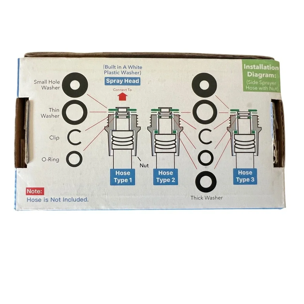 Awelife Chrome Sink Side Sprayer Handheld Bidet Repair Kit Replacement Head